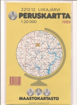 Peruskartta 1:20 000 Liikajärvi