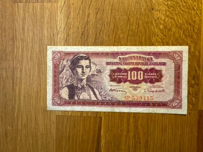 100 dinaria 1955