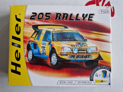 Heller 1/43 Peugeot 205 Rallye Rally Car