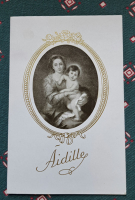 Madonna, taittokortti, kulkenut