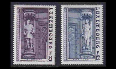 Luxemburg 1014-5 ** Arkkitehtuuri jugend (1980)
