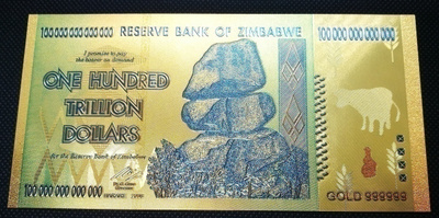 Zimbabwe one hundred trillion dollars kopio