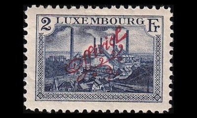 Luxemburg 125 * Virkamerkki maisema 2 Fr (1922)