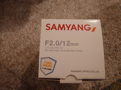samyang 12mm f2.0 sony E-mount