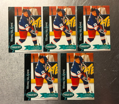 1992-93 Parkhurst #209 Teemu Selänne  x 5