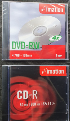 Imation DVD-RW ja Imation CD-R