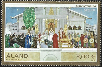 Åland 2015  Midvinterblot  3,00 €  **  LaPe 395