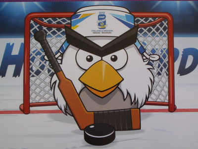 Toni Kysenius "HockeyBird" no 4 jääkiekon MM 2012
