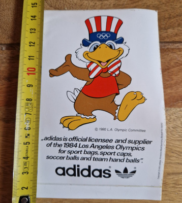 Adidas olympialaisten vintage tarra 1980-luvulta