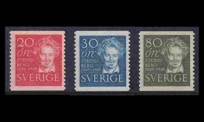 Ruotsi 346-8 ** Strindberg (1949)