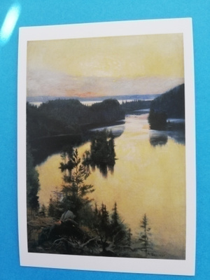 Albert Edelfelt: Kaukolan harju auringonlaskun aikaan
