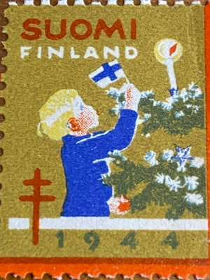 JOULUMERKKI KUUSENKORISTAJA 1944**