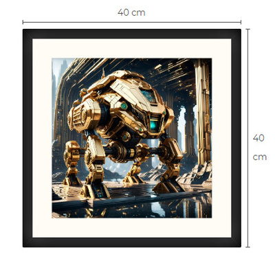Uusi uniikki Sci-Fi Science Fiction print 40 cm x 40 cm