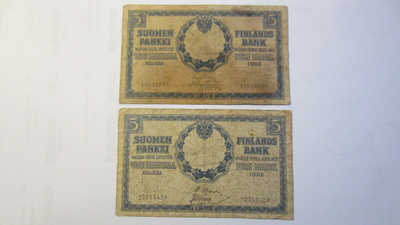 5 markkaa 1909