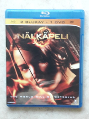 Nälkäpeli, 2 x blu-ray + dvd. Jennifer Lawrence