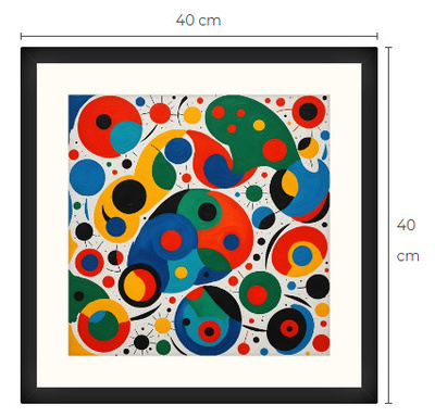 Uusi uniikki abstrakti art print taulu 40 cm x 40 cm