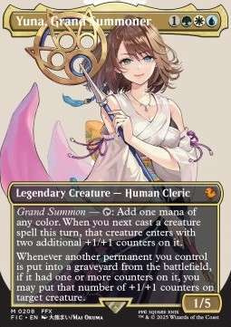 Magic the Gathering Yuna, Grand Summoner Borderless