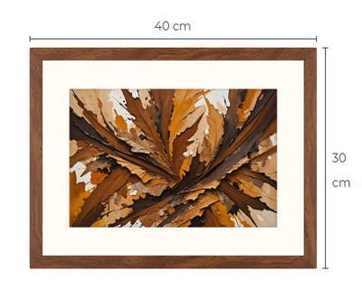 Uusi abstrakti Art Print paspis & kehys 30 cm x 40 cm
