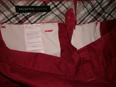 Selected homme miesten housut ukkohousut punaiset 38"- 34"