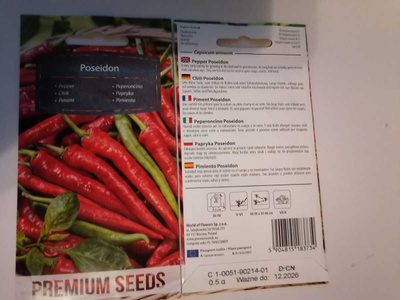 Chilipaprika "Poseidon" - siemenet #