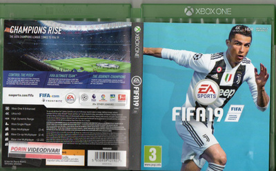 Fifa 19	(71 494)	k		XBOXONE					jalkapallo		3 - ikäraja	A1 -