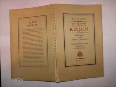 E.J. Ellilä: Elävä kirjain (1 p.1947) Sis.p o s t i k u l u
