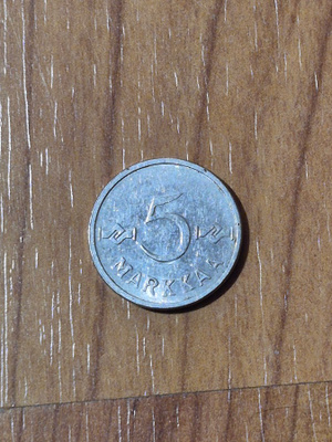 5 markkaa 1958, Suomi