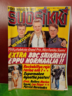 Suosikki 1/1980. Hieno Juliste mukana