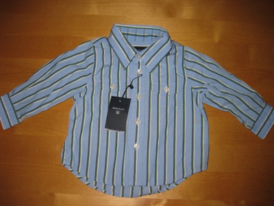 GANT raidallinen KAULUSPAITA 68 cm ovh 85,90 € UUSI