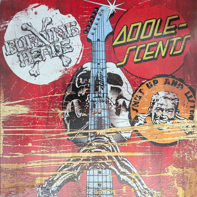 Adolescents / Burning Heads - Split LP valkoinen vinyyli