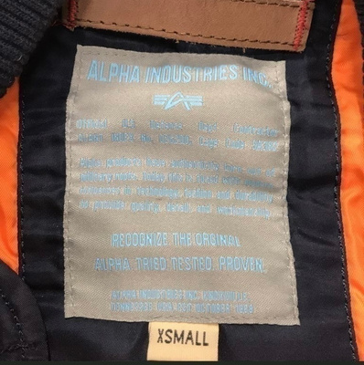 ALPHA INDUSTRIES TAKKI KOKO XSMALL