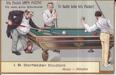 Biljardi, piirros, Mainz - Mynchen  e117