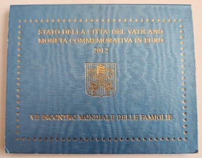 VATIKAANI 2 € juhlaraha 2012 7. maailman perhe tapaaminen