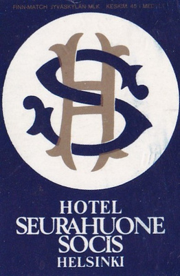 Helsinki,   Hotelli Seurahuone SOCIS   5/8