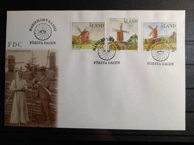 ÅLAND EPK FDC 5/2001: Tuulimyllyt sarja