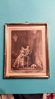 ROKOKOO PIENI TAULU , KULLANVÄRISET KEHYKSET. 1774