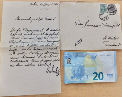 Saksa Kenraali Erich Ludendorff Omakät. Kirje Suomalaiselle