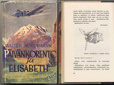 Ackermann, Walter: Päivänkorento ja Elisabeth (1p,sidkp,1944