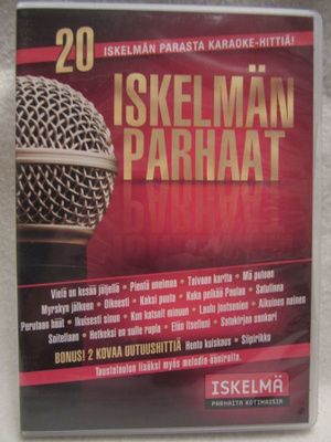 ISKELMÄN PARHAAT KARAOKEHITIT (DVD), 20 hittiä