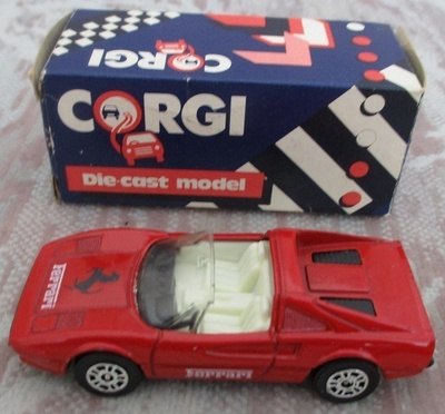 Ferrari 308 GTS Cabriolet Red 1985/84 Corgi England 1:60