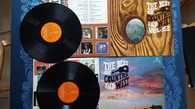 LP The Best of Country And West Vol.1 & 2 RCA SRS 555 ja SRS