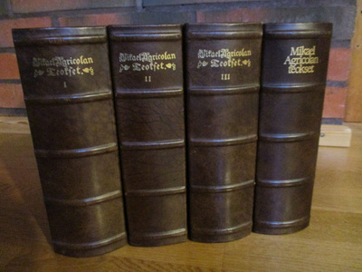 Mikael Agricolan Teokset 1-4 [ I-III + IV ] * FAKSIMILE 1987