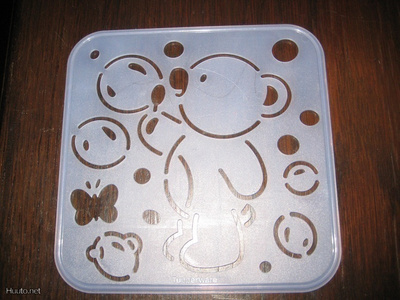 Tupperware piirrustuslevy : Tiwi nalle + kupla