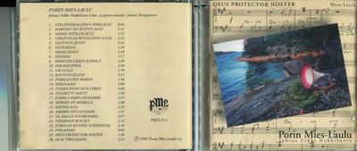 PORIN MIES-LAULAJAT . CD-LEVY . DEUS PROTECTOR NOTER