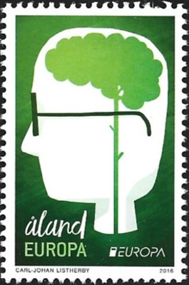 ÅL 2016 Eurooppa-merkki Think Green Europa  ** LaPe 415