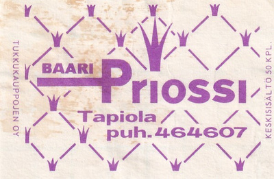 Tapiola, Baari Priossi   4/14