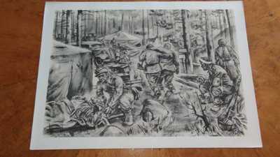 Jatkosota JSP Sotapiirros Lindeberg 1942