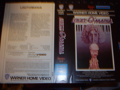Vhs kansipaperi Fix - LISZTOMANIA  (Sis.postikulut)