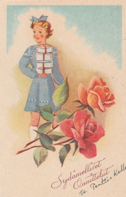 Postikortti, ONNITTELUKORTTI, vanha