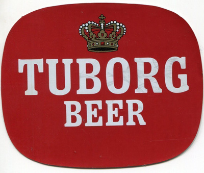 Retro - Vanha tarra - Tuborg Beer - Olut